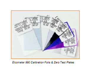 Calibration Foil "Elcometer" Model 990 P/N T99049001